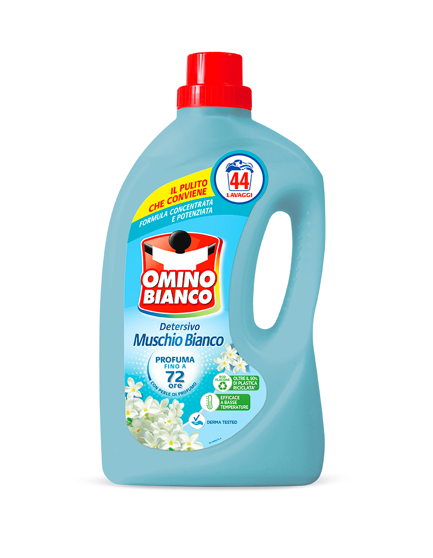 Omino Bianco, detersivo liquido per lavatrice + igienizzante 40 lavaggi -  HomeSweetShop